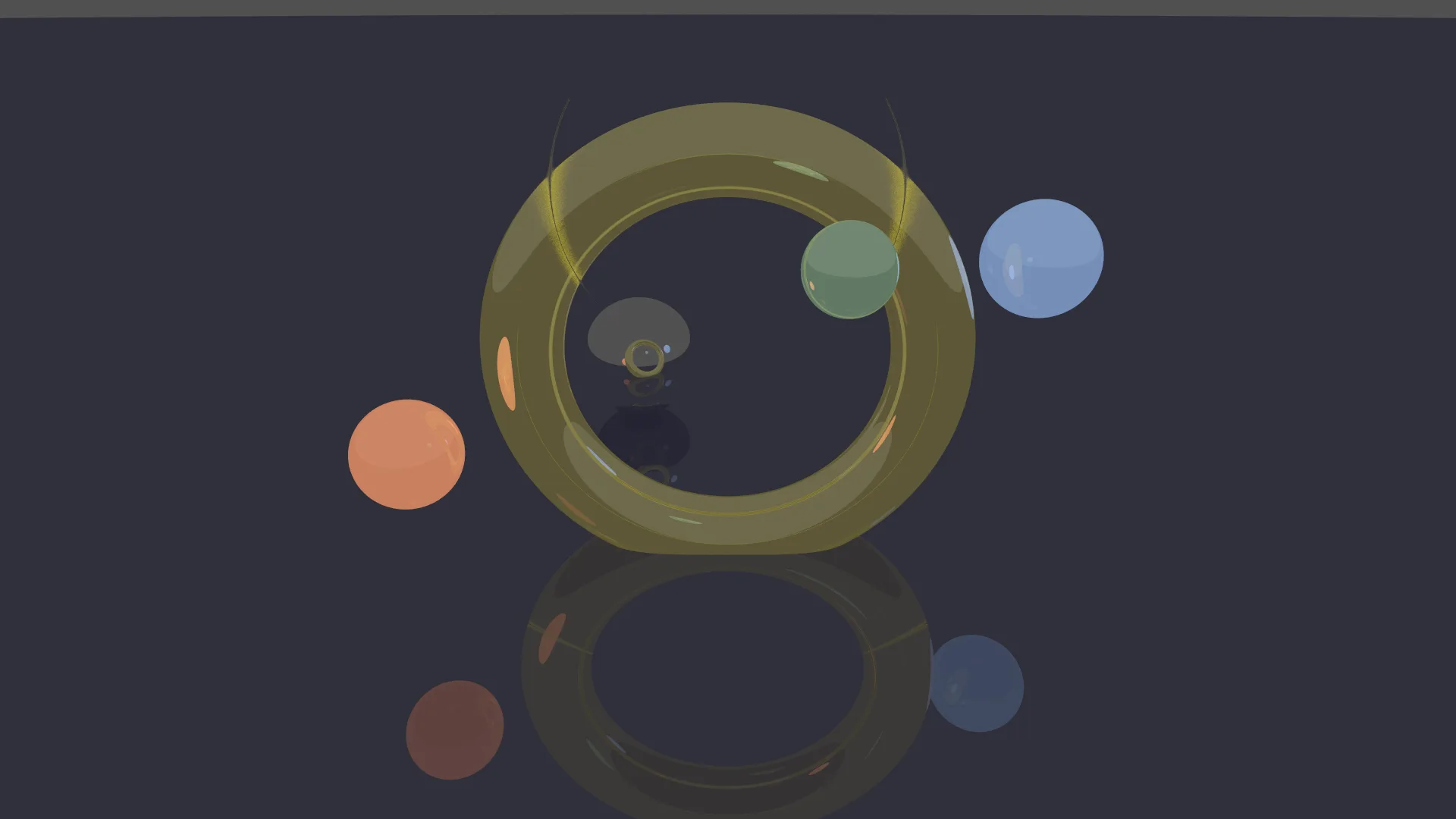Réflexion et réfraction sur un tore et des sphères